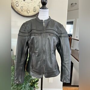 Motorcycle Riding Jacket Leather Boutique First Classic Brand Ladies